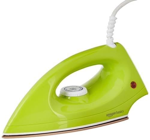 amazon basics Ceramic Dry Iron | Ergonomic Hand-Grip | Cool ...