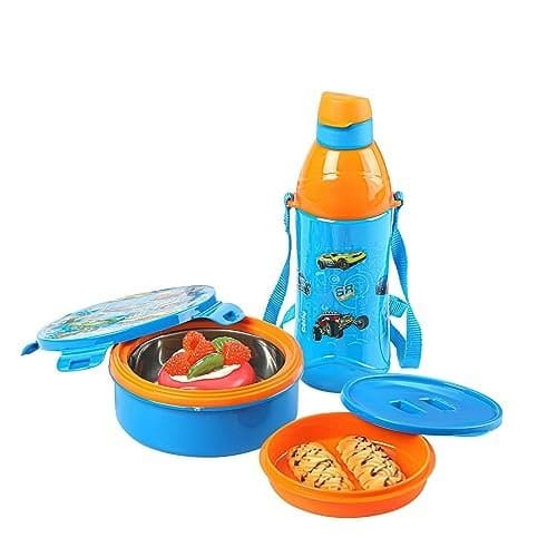 CELLO Tiffy Hotwheelz Gift Set Insulated Lunch Box & Water B...