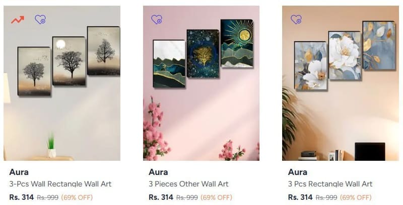 Myntra | Buy Aura Wall Art starting at Rs314/-🔥