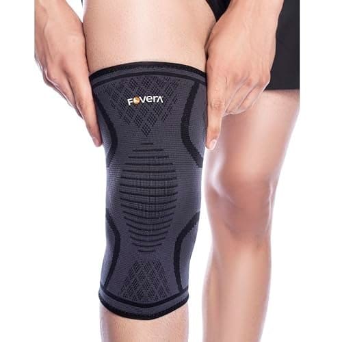 FOVERA Sports Knee Cap Compression Support, Knee Guard for G...