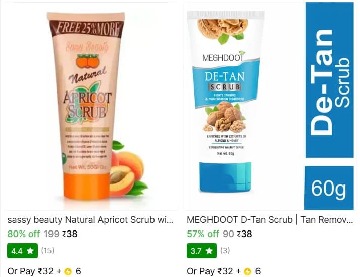 Shopsy | 🔥  Scrub Starting From ₹38