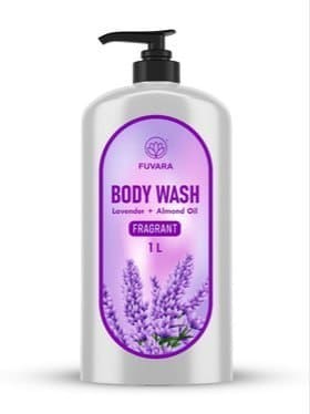 🔥 FUVARA Lavender Body Wash with Almond Oil (1L) 🧴✨