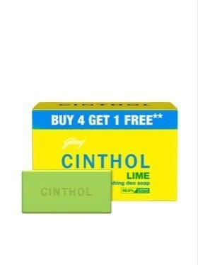 🔥 CINTHOL Lime Refreshing Deo Soap Combo (150g Each) - Buy 4 Get 1 Free 🧼✨