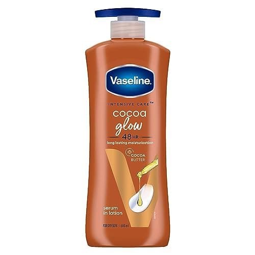 Vaseline Cocoa Glow Serum In Lotion, 600 ml | 100% Pure Coco...
