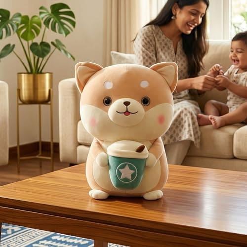 🛒 Kids Mandi® Brown Coffee Teddy Bear Soft Toy for Kids | 25 cms Plush Stuffed Animal | Non-Toxic, Washable & Skin-Friendly Fabric for Boys & Girls | Brown