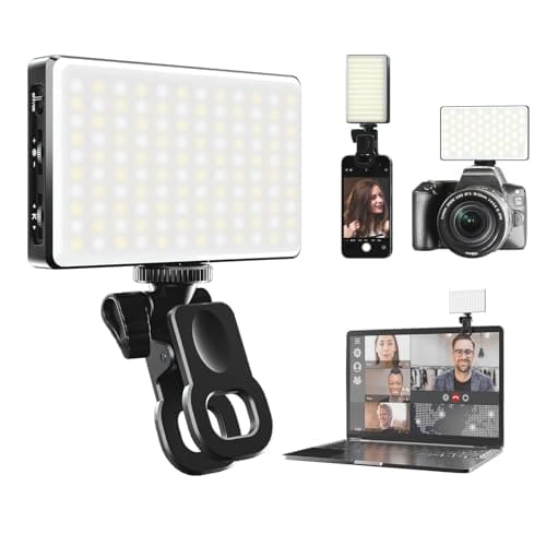 🛒 Calyrex RGB Video Light, 360° Full Color Selfie Light LED Camera Light with 3 Cold Shoe Mounts/CRI 97+/20 Scene Modes/3000mAh Rechargeable Portable Phone Light Photography Selfie Lighting