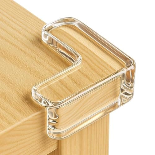 🛒 Rster Pack of 12 Silicone Corner Protectors | Baby Proofing Edge & Corner Guards for Sharp Edges, Table, Bed & Furniture | Child Safety Cushion for Baby Proofing