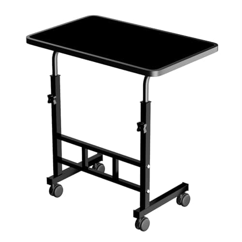 🛒 PRIVILON Innovation Multi-Purpose Laptop Table, Study Table| Heavy Duty Bed Table| Adjustable for Height, Portable for Office, Work Form Home | DIY Table, Easy to Asembl (Adjustable Black)