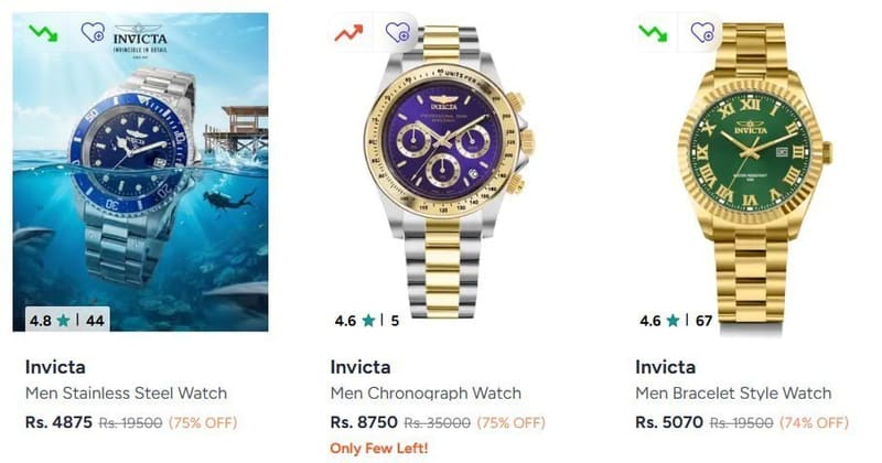 Myntra | Watches AS NEVER SEEN BEFORE Deals.
