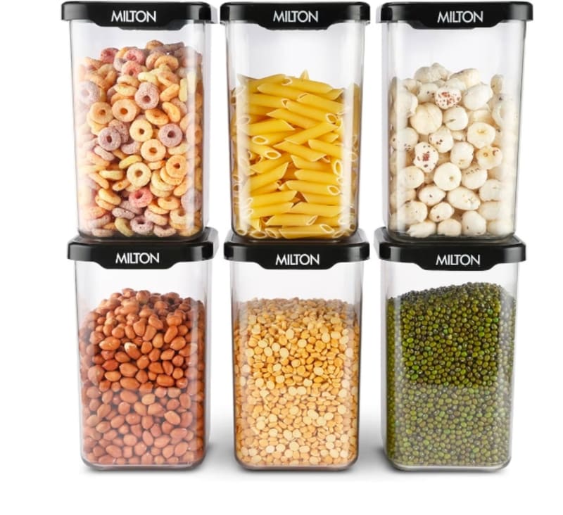 Milton Square Containers, Set of 6 for ₹548
