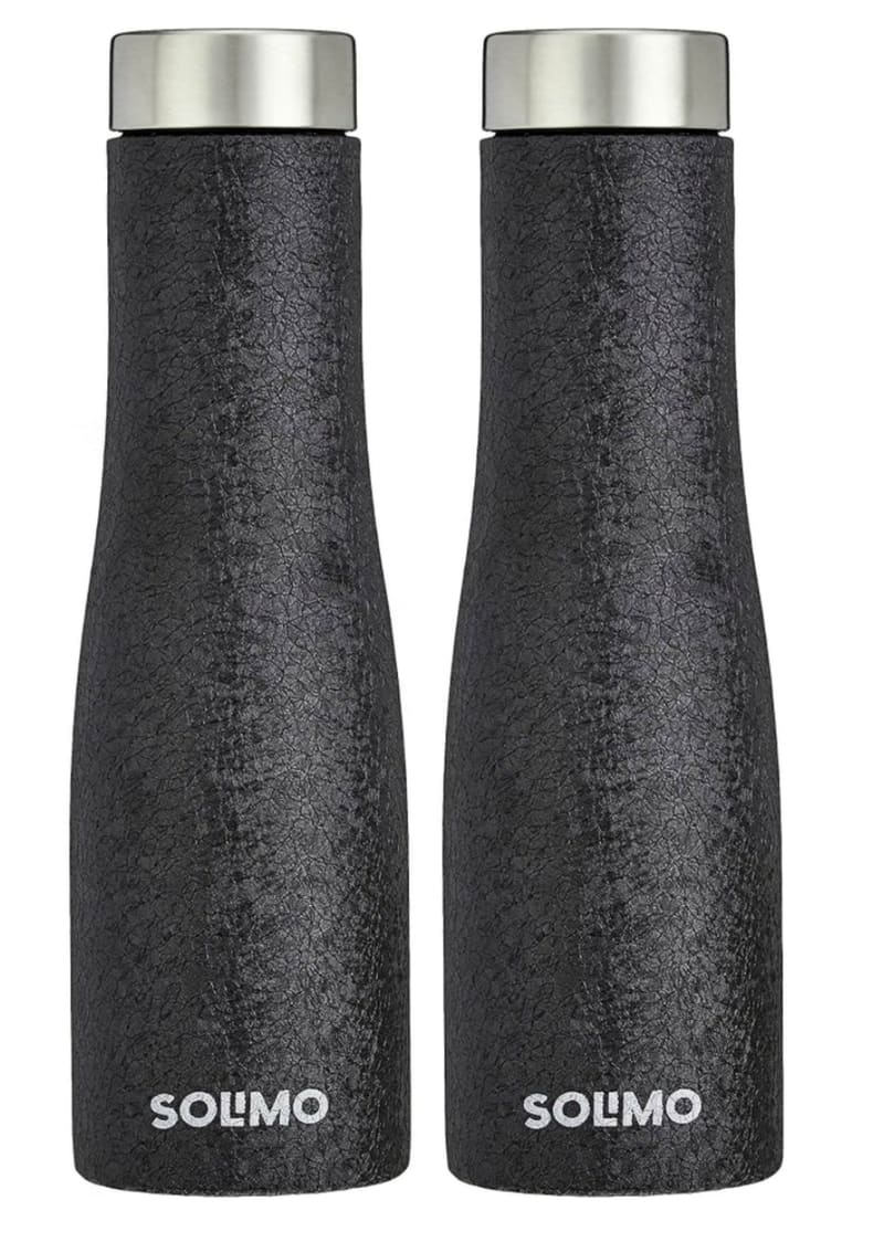 Solimo Stainless Steel Fridge Water Bottles, (2x1L) at 437.