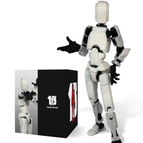 🛒 DOOZLE T13 Lucky Action Figure, 3D Printed Articulated Robot Toy, Titan 13 Dummy Figure, Flexible Posable Collectible Desk Decoration