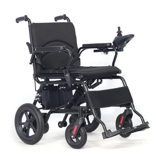 🛒 EverActiv EcoMove | Foldable Electric Wheelchair | 22kg Lightweight Motorized with Joystick Control | Lead-Acid Battery | Portable Travel Chair for Elderly | Disabled, Patients | 100 Kg Capacity