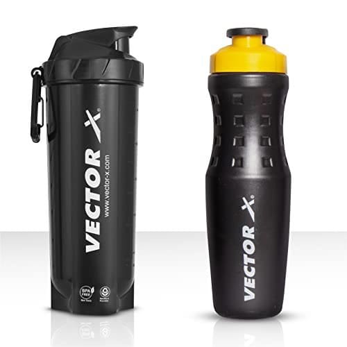Vector X Energy Shaker & Active Bottle for Protein Shake Gym...