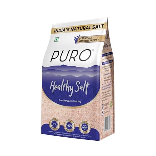 Puro Healthy Salt || Rock Salt || 1 kg (fine), 100% Natural,...