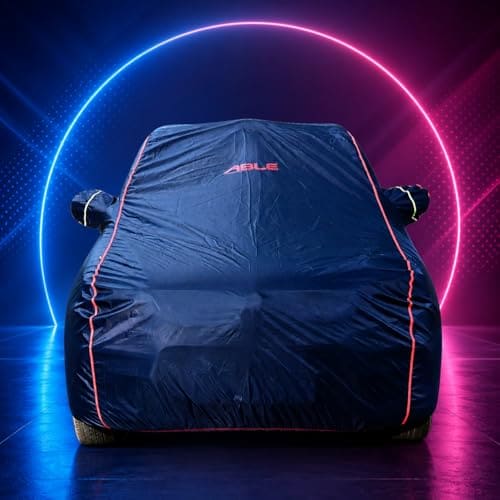 🛒 Able Parashuit Blue WR Water Resistance Car Body Cover with Mirror Pockets and Driver Door Zipper Compatible for TATA Nano 2024 (Customized)