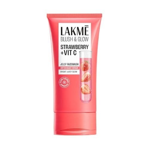 Lakme Blush & Glow Strawberry Freshness Gel Face Wash with S...