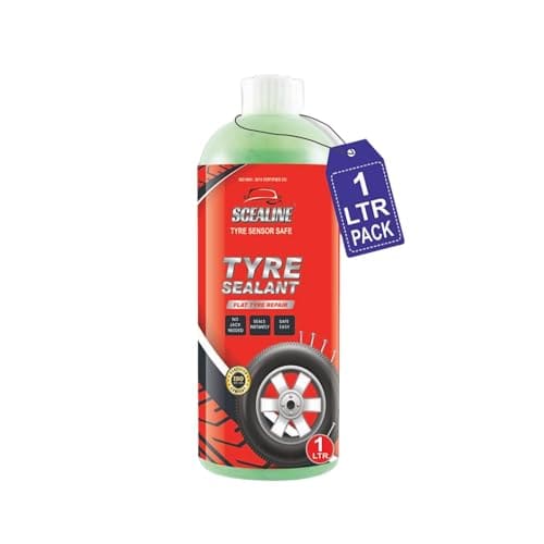 🛒 SCEALINE Tubeless Tyre Sealant 1 Liter | Anti Punture Liquid Solution for Bike, Car, Scooty, Truck | Oil Based Auto Puncture Repair Liquid Tire Sealant (1 Liter)