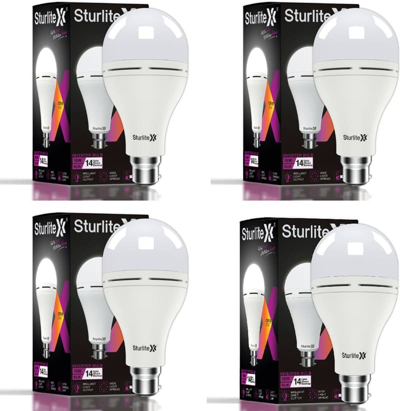 Klik (3 in 1) 15W LED Inverter Bulb (Pack of 4) 14 hrs Bulb ...