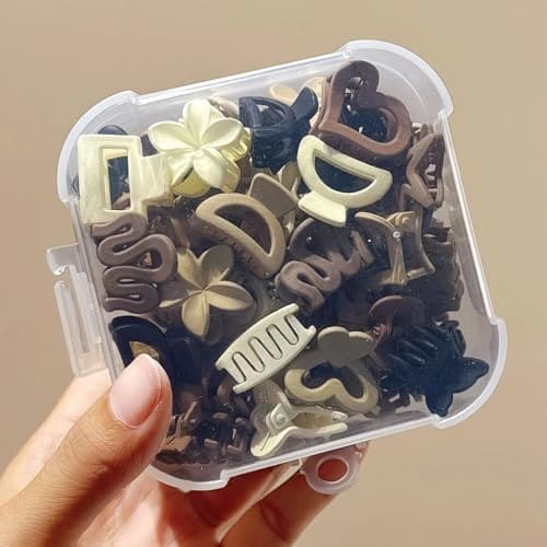 🛒 ChicTresses® Korean Hair Clips for Womens - Set of 20 Hair Accessories, Mini Hair Claws for Women Stylish Latest, Clips for Girls, Hairs Pins for Women, Cute Mini Hairs Accessories for Girls