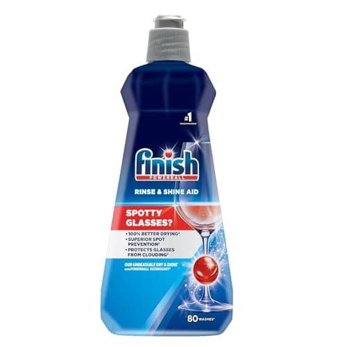 🛒 Finish Dishwasher Rinse Aid Liquid, Shine & Dry - 400 Ml