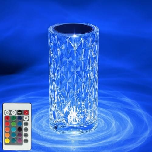 🛒 Toy Imagine Crystal Diamond LED Table Lamp – 16 Color Changing Touch Night Light with Remote, USB Rechargeable Lamp for Bedroom, Living Room, Party & Dinner Décor | Ideal for Diwali, Birthdays & Gifts