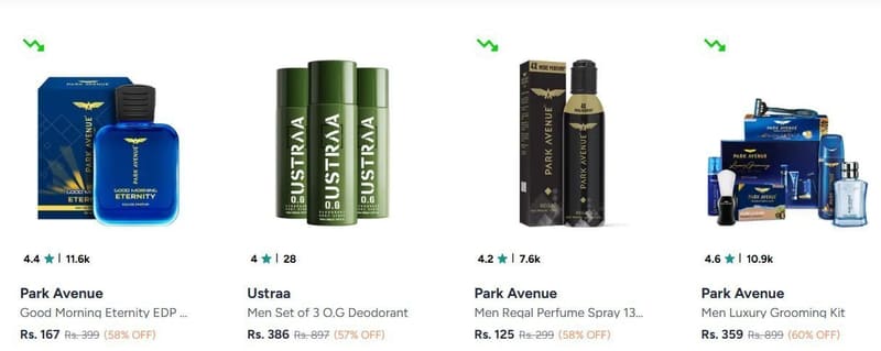 Myntra: Upto 60% Off Park Avenue Products