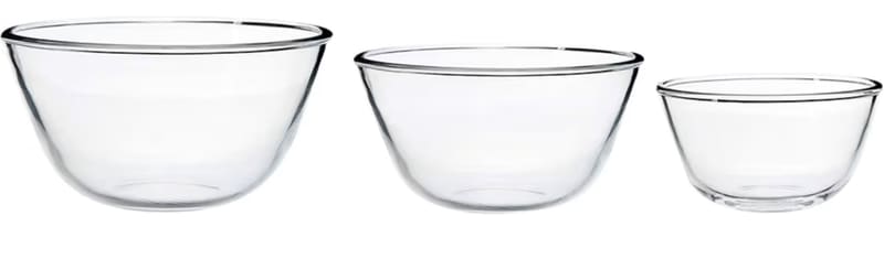 Amazon Brand - Solimo Serving Borosilicate Glass Bowl Set Of 3 @ 462/-