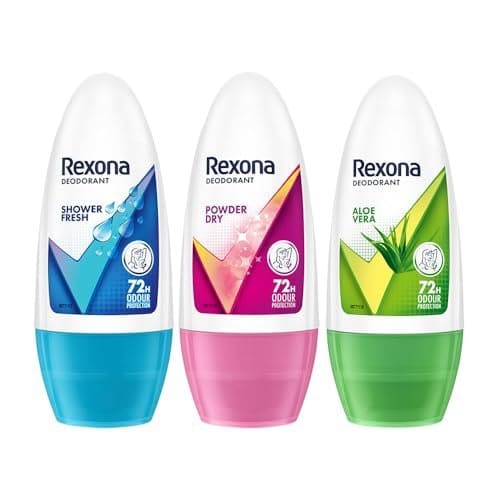 Rexona Women Underarm Roll-On Deodorant Combo of 3 | Aloe Ve...