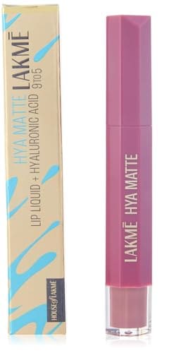 Lakme 9to5 Hya Matte, Win Win Pink Liquid Lipstick, for Soft...