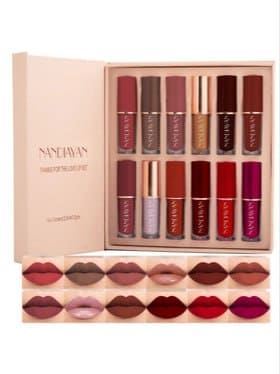 💄 Nandiayan Women Liquid Lipstick Set of 12 (Smudge Proof Matte Shades)