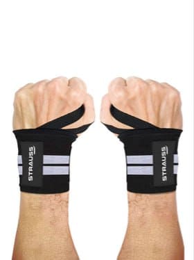 🏋️ STRAUSS Cotton Wrist Supporter Workout Accessories