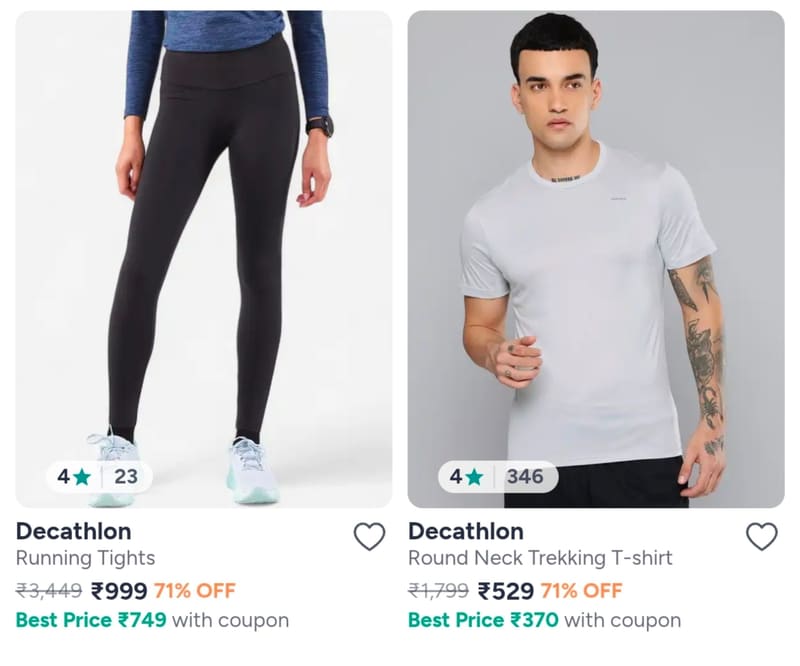 LOOT DECATHLON @ 70%-84% OFF