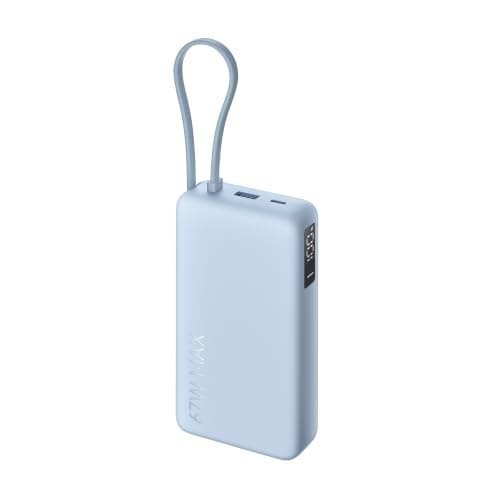 🛒 Xiaomi Power Bank 5i 20000mAh 67W Turbo Charging PD 3.0 & PPS|in-Built Cable|12 Layer Protection|Digital Display|Triple Output Ports|Supports Laptop, Tablet, Phone, Earbud (Ice Blue)- 2026 Jul Launch