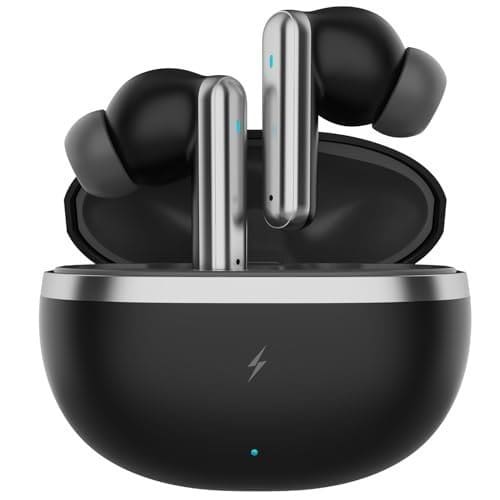 🛒 Fire-Boltt Newly Launched Aero Luxe TWS Earbuds with Custom EQ, Bluetooth 5.4 Wireless Earphones, 50H Playtime, Fast Charging Case, 50ms Low-Latency Gaming & Touch Controls Midnight Black