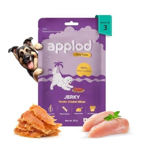 Tender Chicken Jerky Slices Dog Treats for Puppies & Adult D...