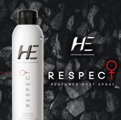 🌿 HE Men Respect Perfumed Body Spray Deodorant (100g)