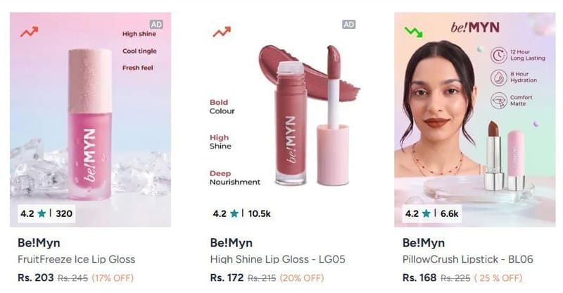 Myntra | Be! myn Buy1Get1 deal.
