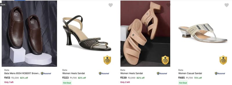 Loot : 70-82% Off On BATA Footwears.