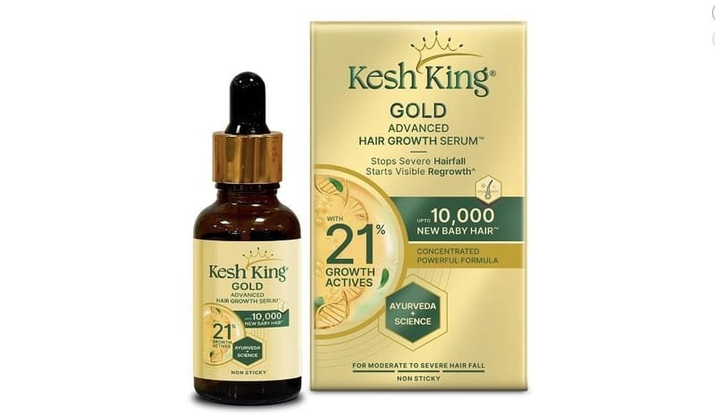Amazon New Launch: Kesh King Gold Advanced Hair Growth Serum for Men & Women @ ₹389 [54% Off]