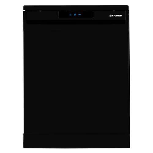 🛒 Faber 14 Place Free Standing Dishwasher|6 Wash Programs| LED Display| Adjustable Racks | Half Load Wash| 2Yr Comprehensive & 10Yr Cavity Warranty |FFSD 6PR 14 S BK Digital, Black Finish
