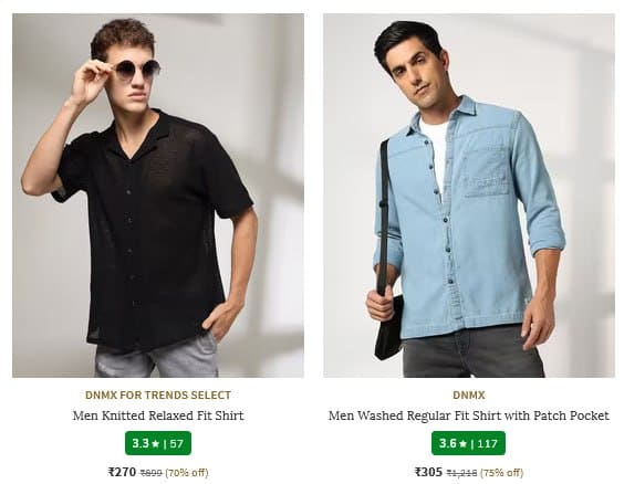 👕 AJIO Men's Fashion Under ₹399