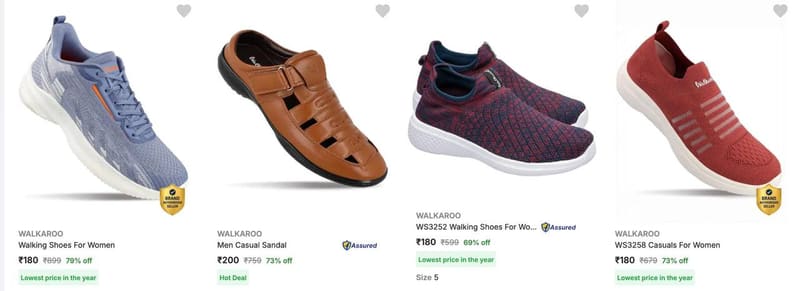 Loot : Walkaroo Footwears Starts @180.