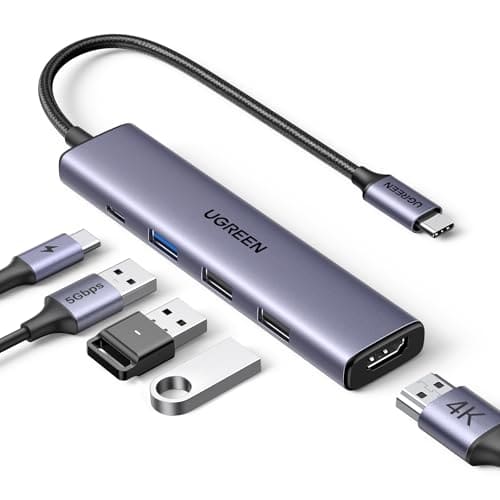 🛒 UGREEN Revodok 105 USB C Hub 5 in 1 Multiport Adapter 4K 30Hz HDMI