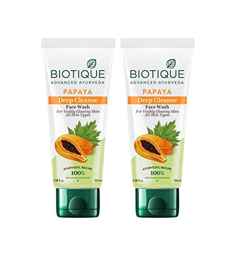 Biotique Papaya Deep Cleanse Face Wash | Gentle Exfoliation ...