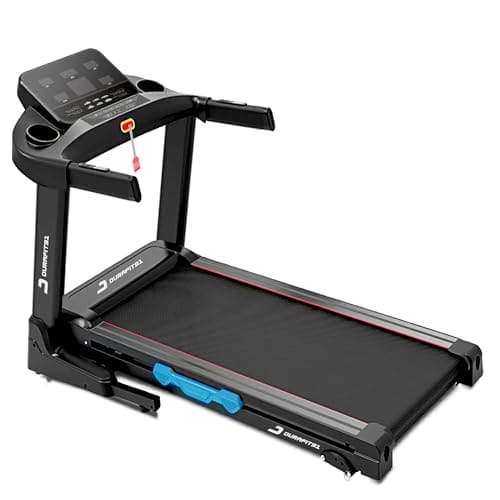 🛒 Durafit91™ Solid 5.5HP Peak AC Motorized Treadmill | Max User Weight 130 Kg | 12 Level Auto Incline | Max Speed 16 Km/Hr | Gel Absorption Technology |DIY
