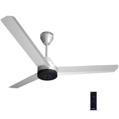 🛒 Colorbot Stella BLDC Ceiling Fans 1200mm | BEE 5 Star Rated Power Saver | AeroQuiet+ Technology | 370 RPM | Remote Control (Boost, Timer, LED, Reverse Mode) | 4 Years Warranty (Arctic White)