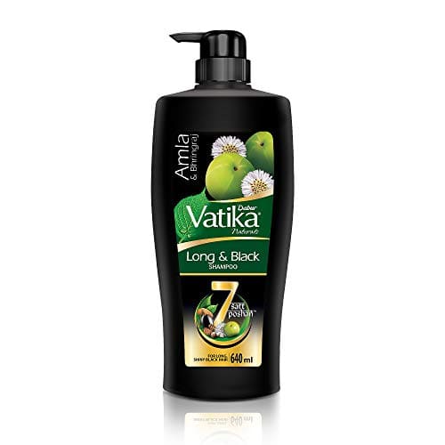 Dabur Vatika Long & Black Shampoo - 640 ml | With Amla & Bhr...