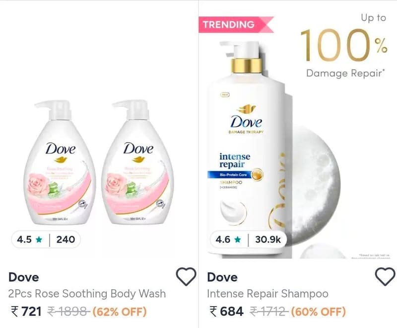 Myntra : Upto 70% Off On Hair Care.