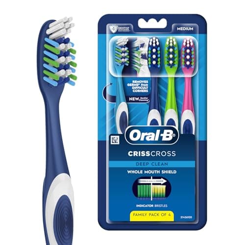 Oral-B Criss Cross Deep Clean Medium Bristles Manual Toothbr...